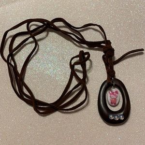 Tarina Tarantino Pink Head Necklace